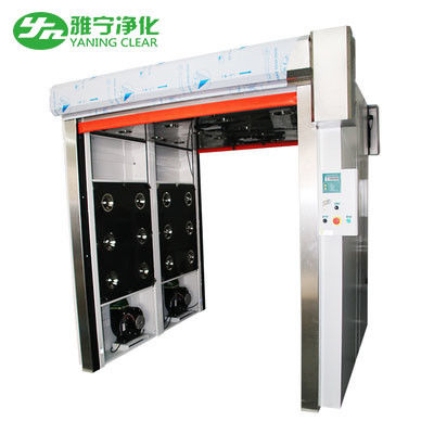 20m/S SUS304 Cargo Air Shower Tunnel PVC Door HEPA Filter