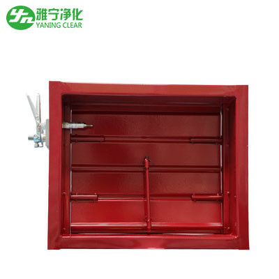 Mechanical Switch Red Aluminum Return Air Grille With Adjustable Opposed Blade Damper