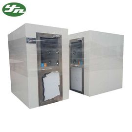 Anti - Static Cleanroom Air Shower Unit Powder Coating Steel With Electronic Interlock