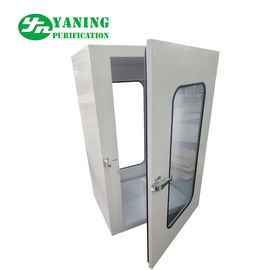 High Pass Thru Cleanroom Pass Box Powder Coating Steel With Mechanical Interlock