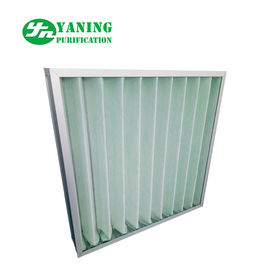 Synthetic Fiber Material G4 Pleated Panel Filter 595x595x46mm Aluminum Frame