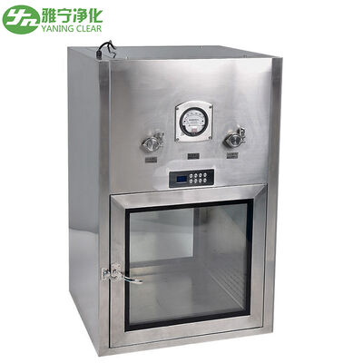 Stainless Steel SUS304/201 Cleanroom Pass Box with Electrical Interlock and Customizable Dimensions