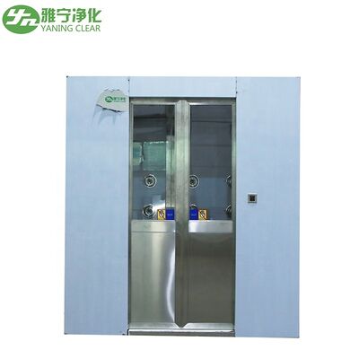 Stainless Steel Interlock Door Cleanroom Air Shower with HEPA Filter 99.99%@0.3um and 25m/s Air Velocity