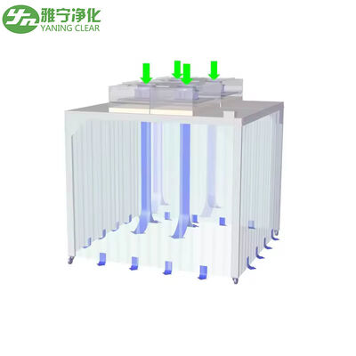 Custom Size Stainless Steel SUS304 Clean Room Booth with HEPA Filter 99.99% Efficiency