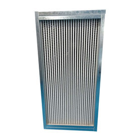 Galvanized Steel Frame HEPA Air Filter 1000m³/h Air Volume With Aluminum Foil Separater