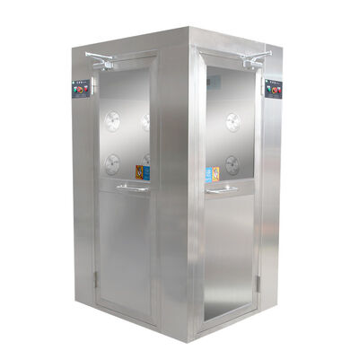 YANING GMP Standard Stainless Steel Base Plate Clean Room Air Shower with Adjustable Air Shower Time
