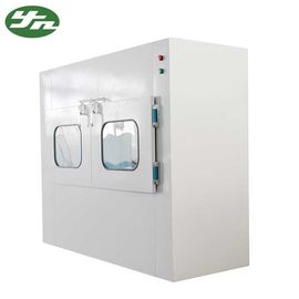 Double Doors Air Shower Cleanroom Pass Box Hepa / Pre Fliter System Durable