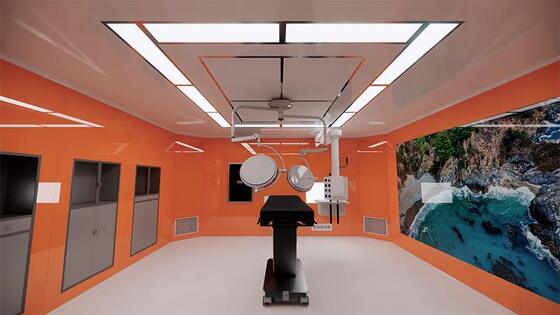 YANING Automatic Hermetic Sliding Door with Adjustable Opening Speed 200-600mm/s and Lead Shielding Option 2mm for Operating Rooms