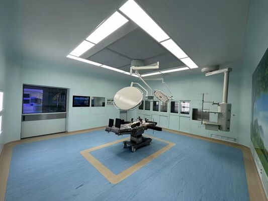 YANING Modular Operating Room Wall Panel with Silver-Ion Antibacterial Coating, Seamless Interlocking Joints, and High-Density PU Foam Core