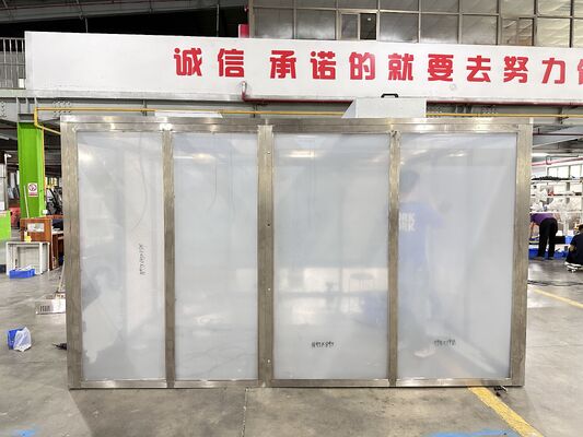 Modular Hardwall Cleanroom Booth with Rock Wool Sandwich Panel and HEPA H14 Filtration for ISO Class 7