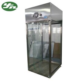 Toughened Glass Walls Laminar Air Flow System , Raw Material Sampling Booth 0.8KW