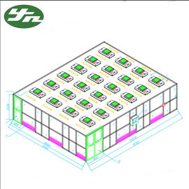 ISO 6 Clean Booth Room SS304 Frame Acrylic Wall 99.999% Efficiency For Canadian Nutrition