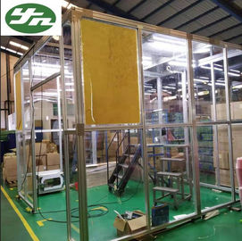Aluminum Frame Acrylic Wall Portable Clean Booth Room For Indonisia Package Industry