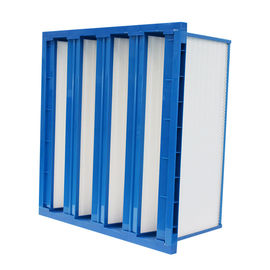 Plastic Frame V Bank Pocket Air Filter H10 Hepa Filter With High Air Volume