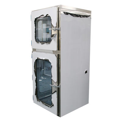Electromagnetic SUS201 Cleanroom Pass Through Box Interlocking Doors