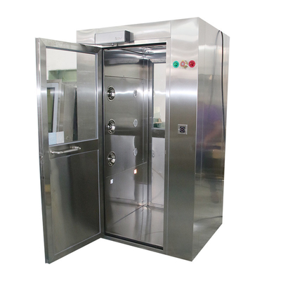 Double Blowing Stainless Steel Air Shower , Single Person Air Jet Shower