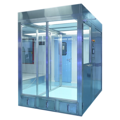 YANING Modular Clean Room Clean Booth Stainless Steel Passthru Chamber Negative Press for Clean Room