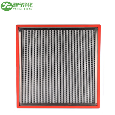High Capacity High Temperature Resistant Deep Pleated Hepa Filter 2500m³/h Air Volume
