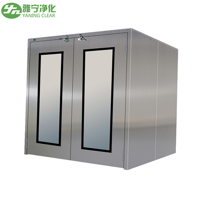 Double Manual Door Clean Room Pass Through Box Passbox With Mechanical Interlock