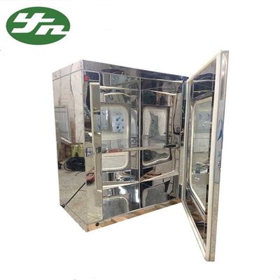Static Material Transfer Window Mirror Surface Cleanroom Pass Box Static Transfer Window 600*600*600mm ...